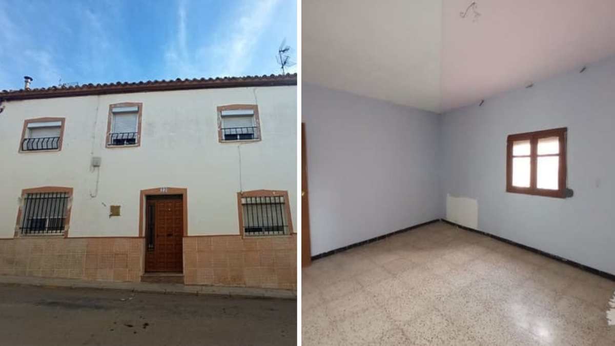 CaixaBank ofrece un chalet adosado con 237 metros y 5 habitaciones por tan solo 29.100 euros