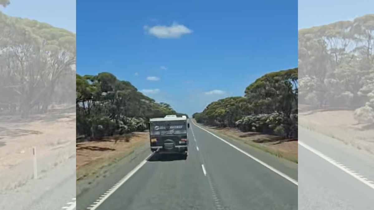 Este es el vídeo que ya se ha hecho viral de un conductor de una autocaravana en Australia: “Así es como se hace”