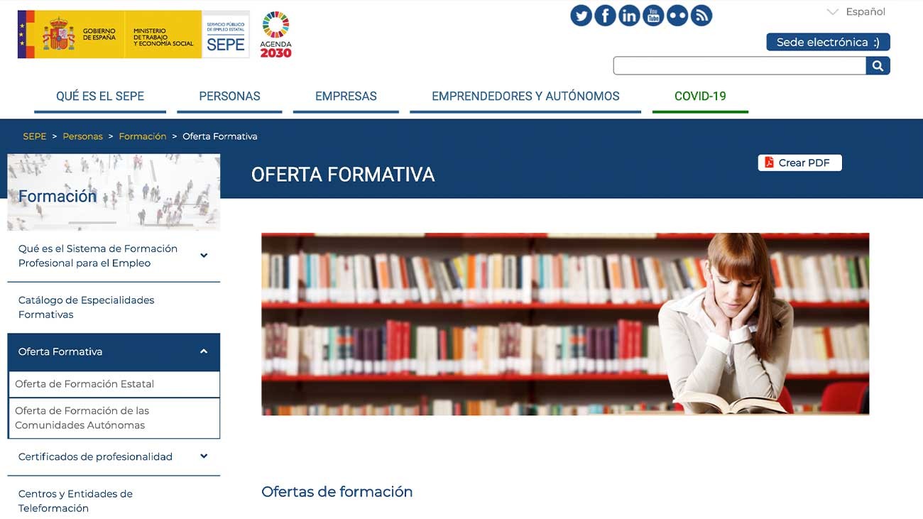 Cursos gratis online del SEPE para trabajadores en ERTE, desempleados y autónomos | 2 de diciembre 2020