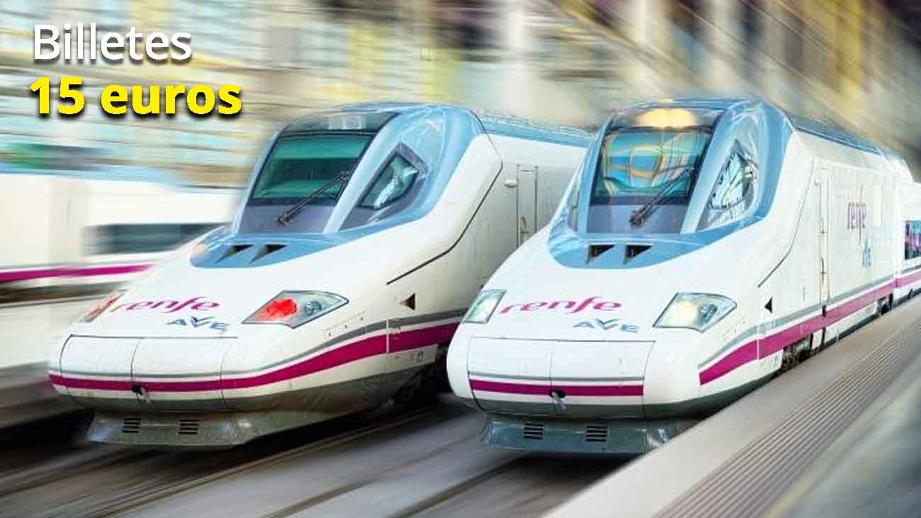 Renfe lanza el 1 de febrero billetes de AVE por 15 euros para todos los trayectos