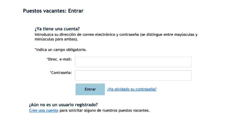 inscribirse en una oferta de empleo de Movistar