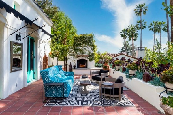 Terraza masión Leonardo Dicaprio