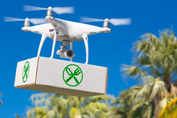dron comida a domicilio