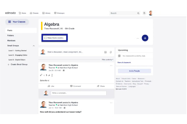plataforma cursos Edmodo