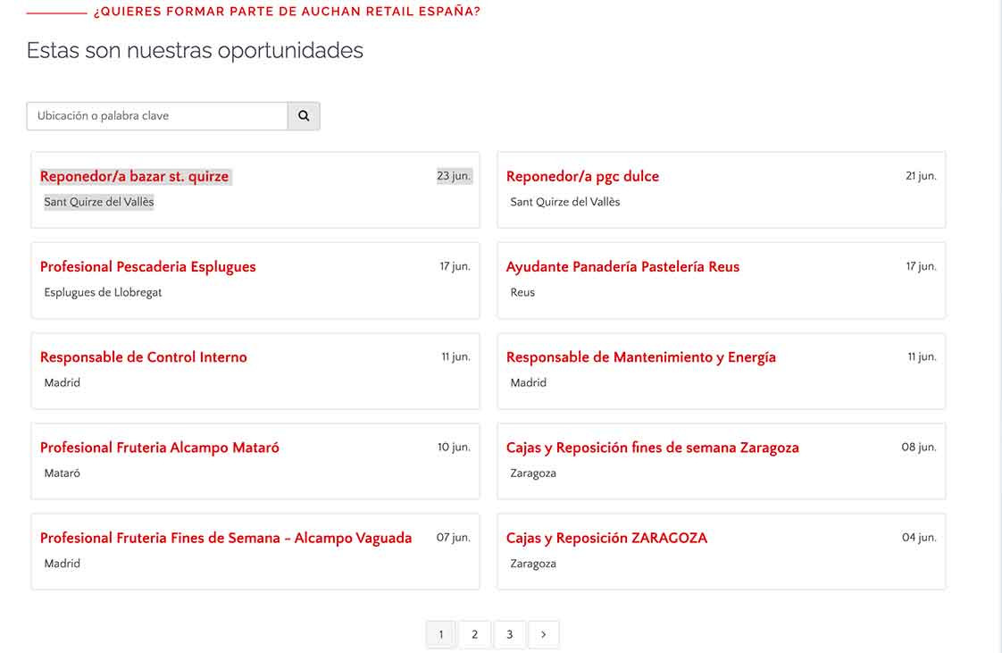 web empleo Alcampo