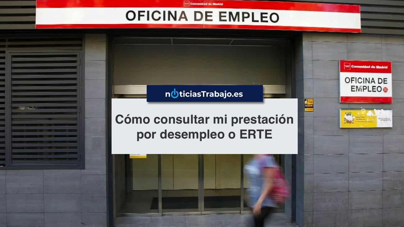 ¿Cómo consultar mi prestación por desempleo O ERTE?