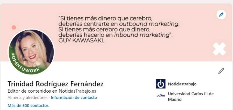 encabezado perfil linkedin