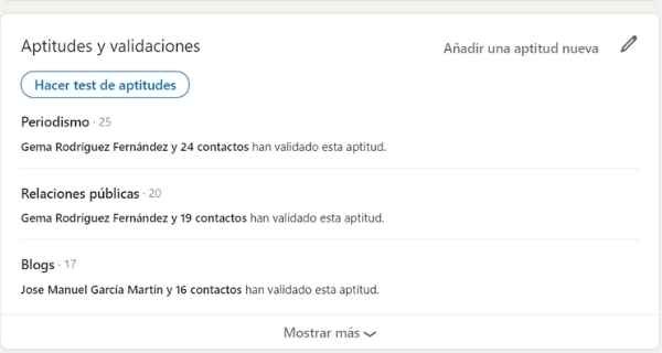 aptitudes linkedin