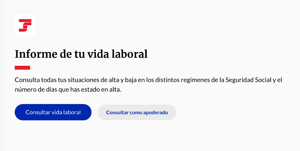 Pasos para consultar vida laboral con certificado digital: paso 2