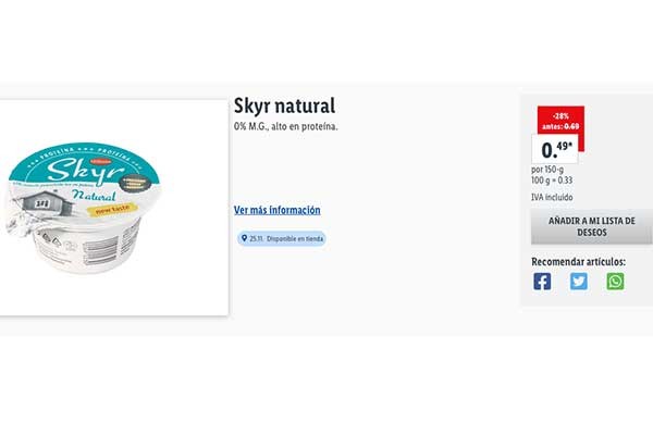 skyr Lidl 