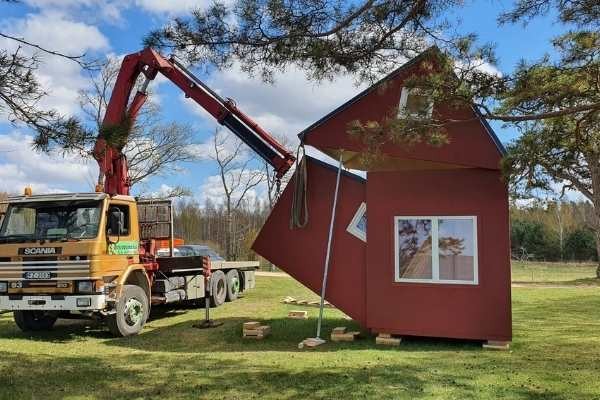 instalación casa prefabricada Brette Haus