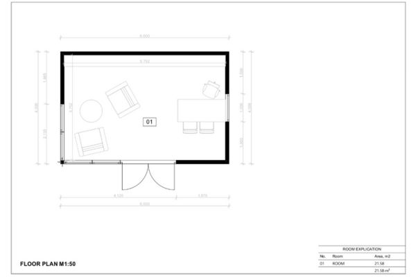 Plano casa prefabricada Bremen