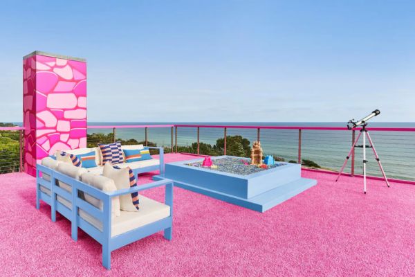 Terraza de la mansión de Barbie