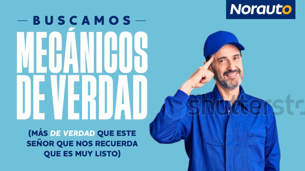 Imagen promocional de la nueva campaña de contratación de Norauto.