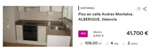 Piso en venta en Alberique