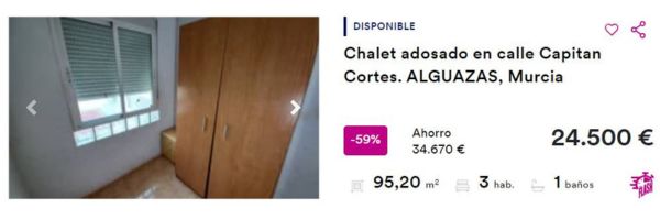 Casa en venta el Alguazas por 24.500 euros 