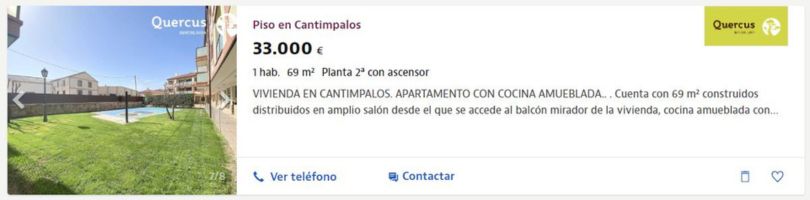Piso en venta en Cantimpalos, por 33.000 €