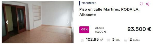 Piso en venta en La Roda