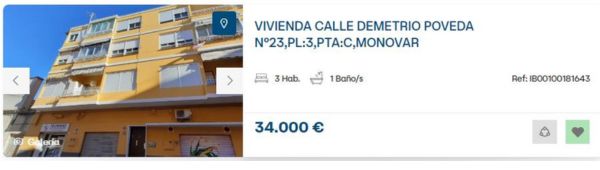 Piso en venta en Monóvar 