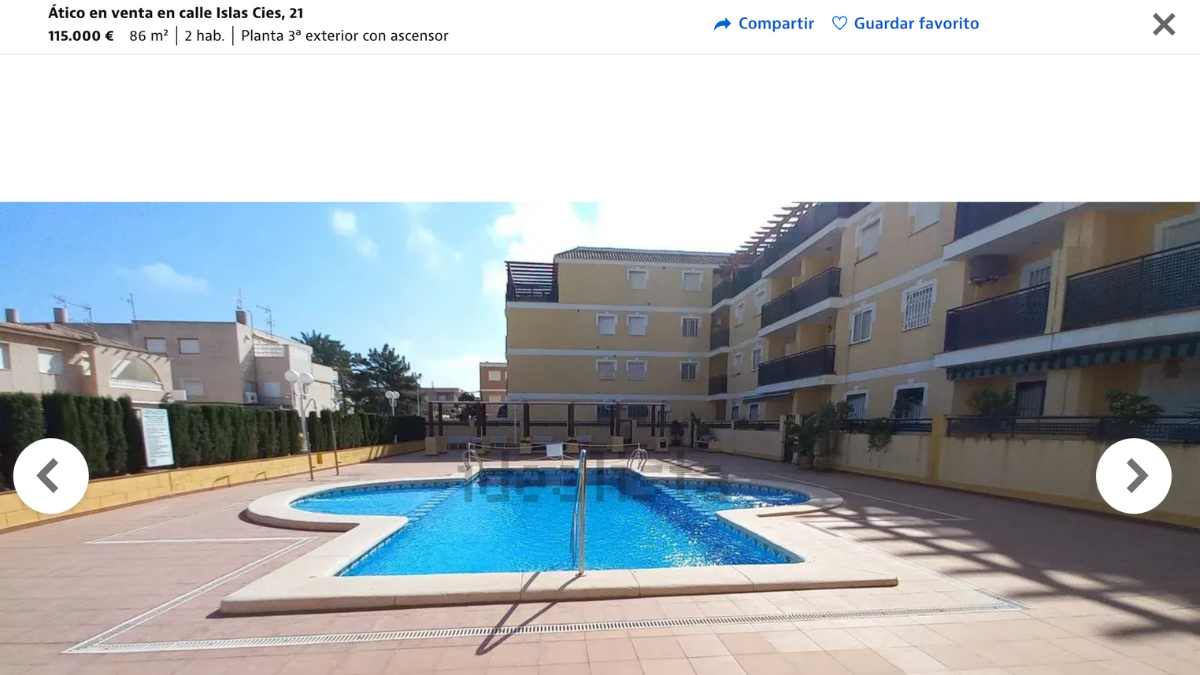 Ático en venta en Cartagena (Murcia) por un precio de 115.000 euros