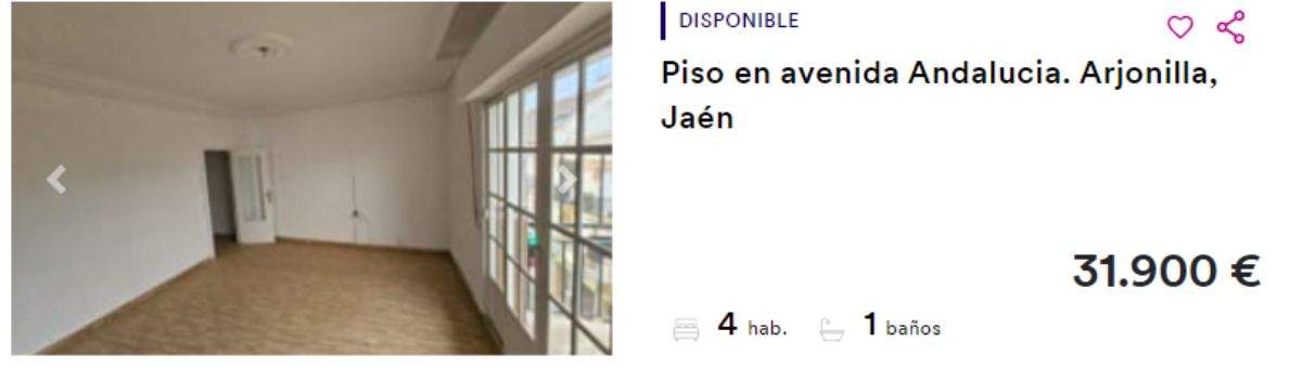 Piso en venta en Arjonilla por un precio de 31.900 euros 