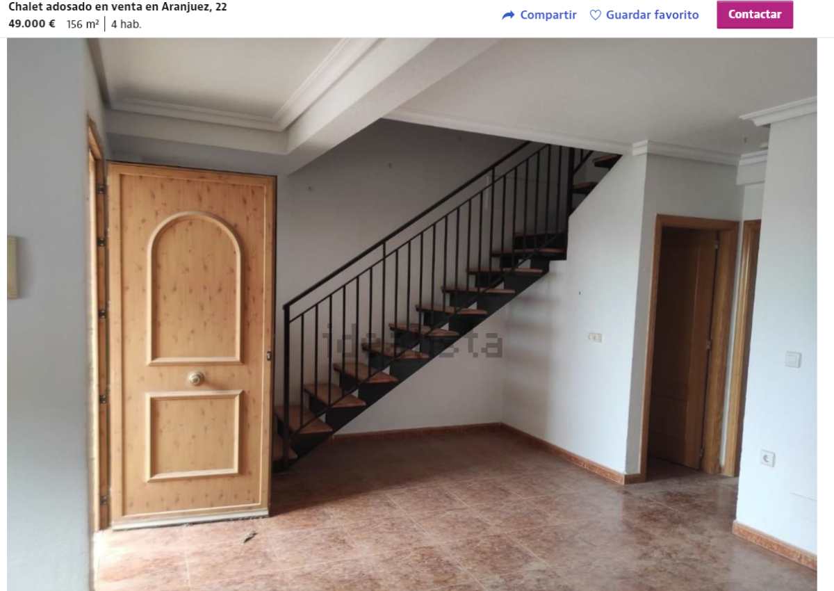 Chalet adosado en venta en Caravaca de la Cruz (Murcia) por un precio de 49.000 euros 