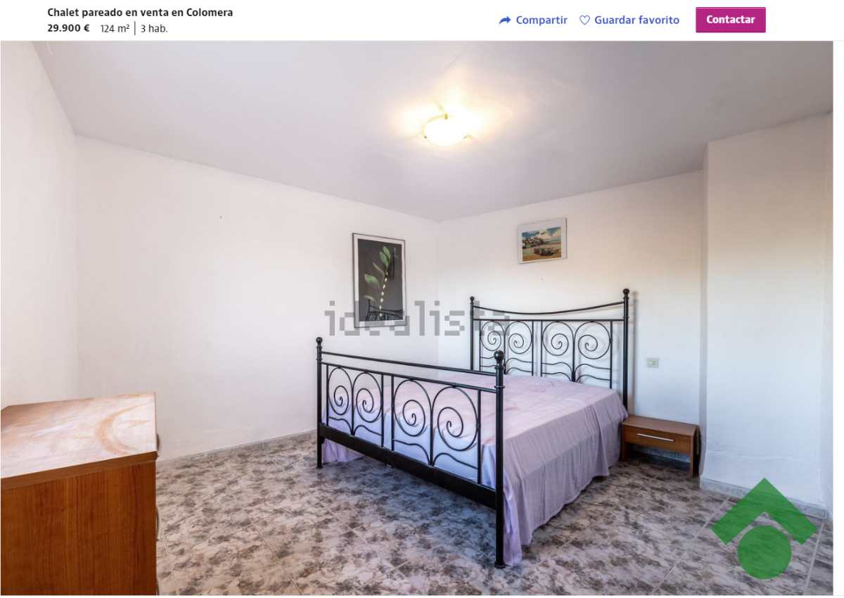 Chalet pareado en venta en Colomera (Granada) por un precio de 29.900 euros 