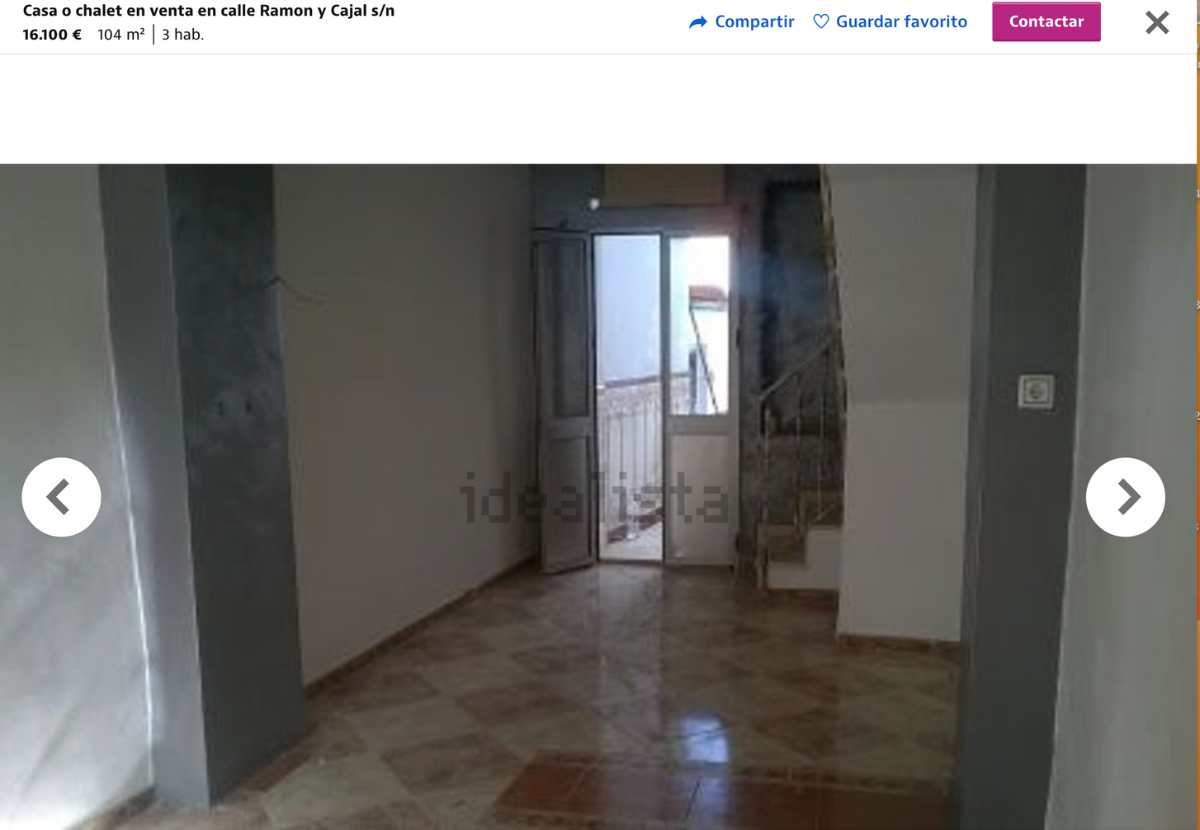 Casa o chalet en venta en Pruna por un precio de 16.100 euros 