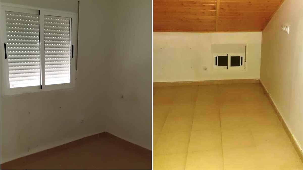 Interior del chalet en venta de unicaja