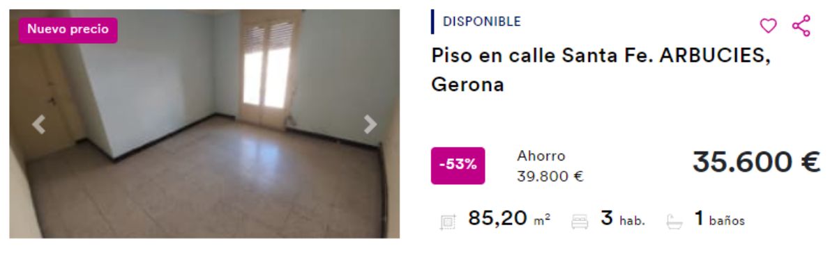 Piso en venta en Gerona BBVA 
