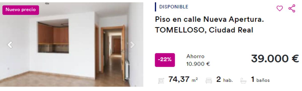 Piso de BBVA en venta en Tomelloso | Haya Real Estate