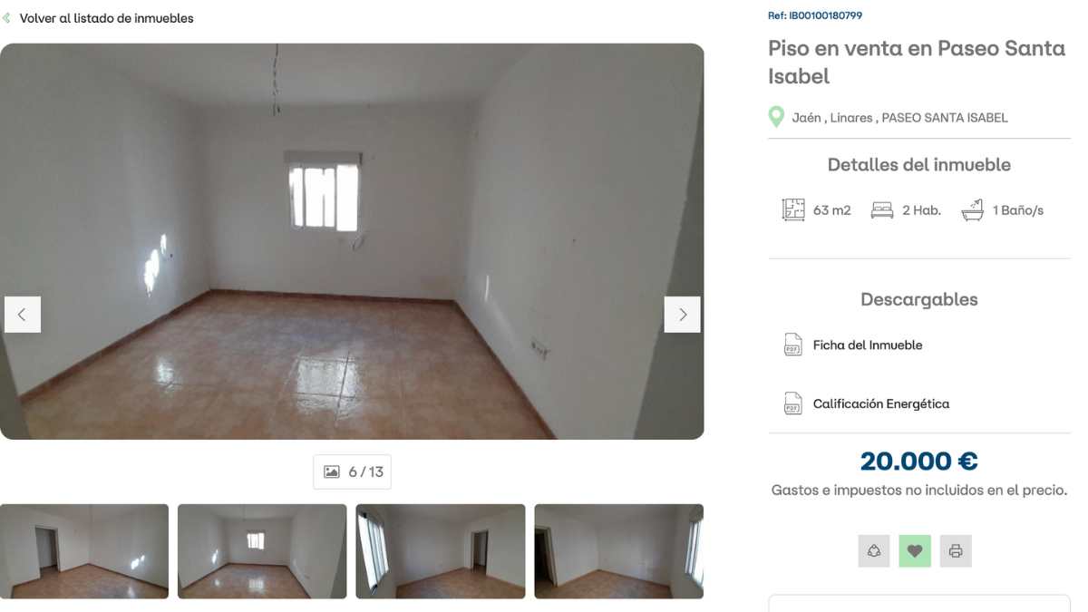 piso en venta en linares