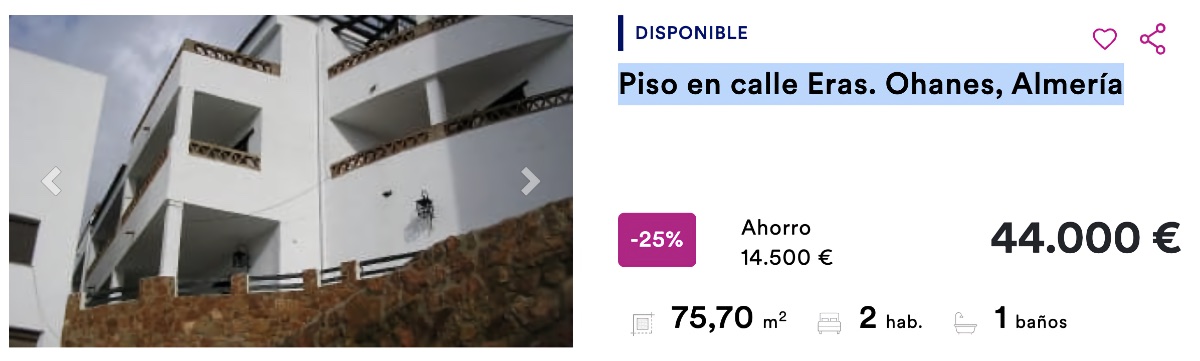 Piso e CaixaBank en Ohanes, en Almería