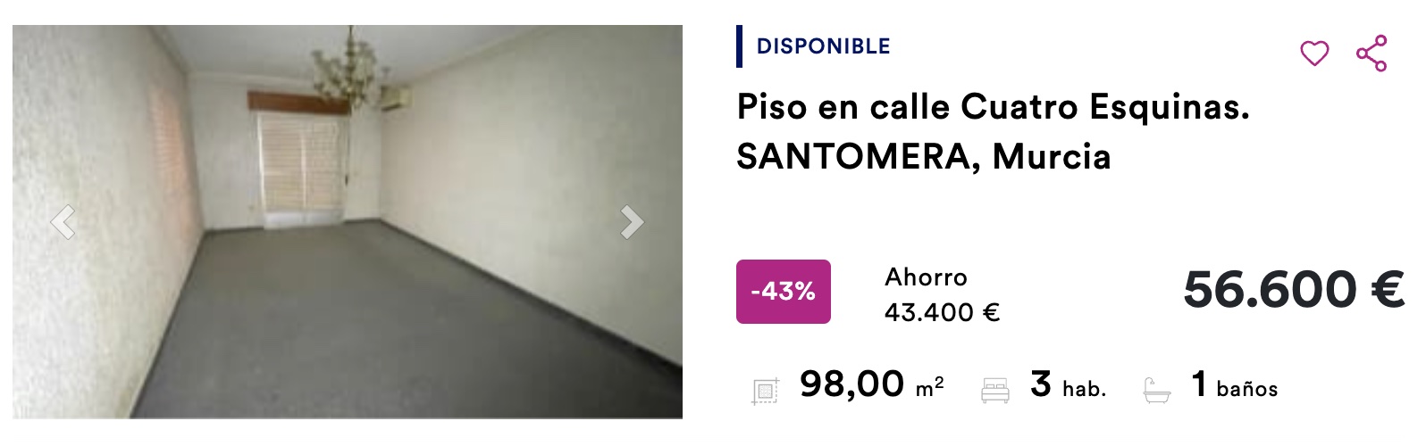 Piso de BBVA en Santomera, Murcia