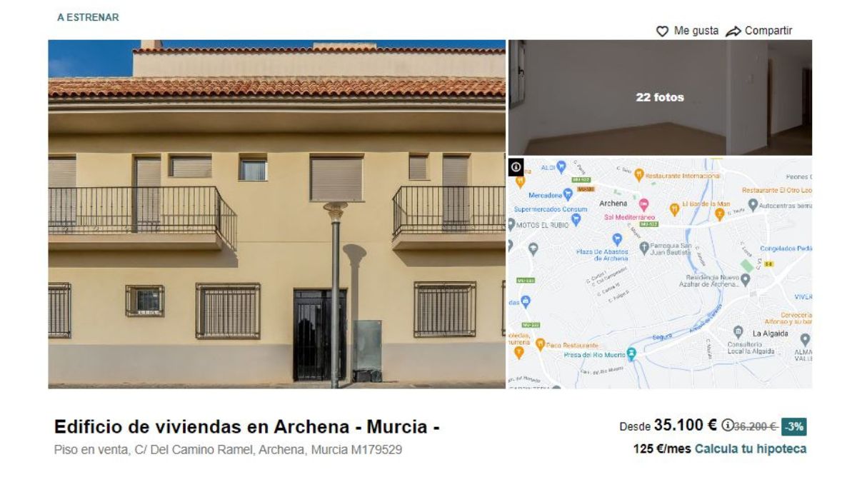 Piso de Solvia a la venta en Archena 