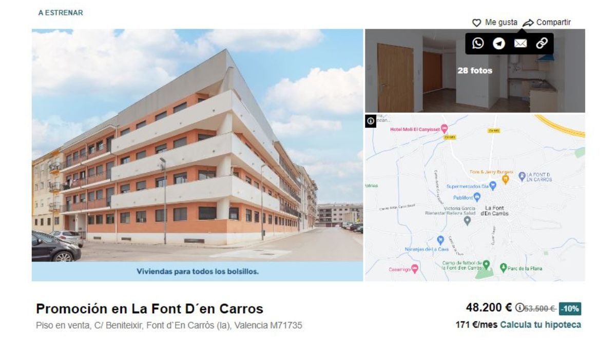 Piso de Solvia a la venta en La Font D'En Carros