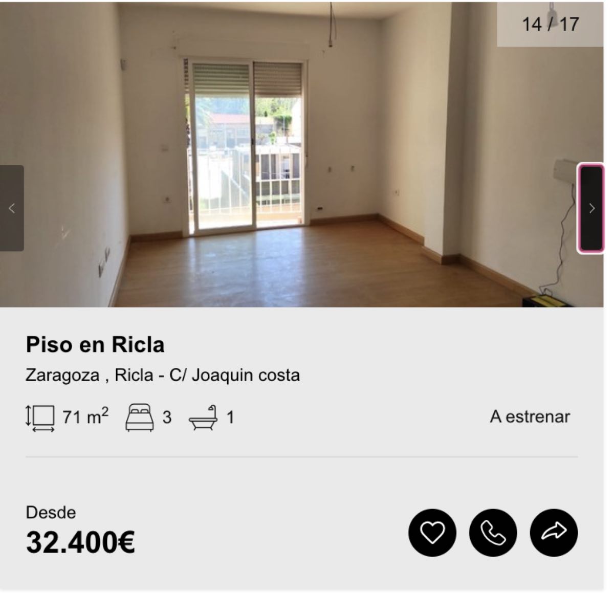 Piso a la venta en Ricla de Solvia