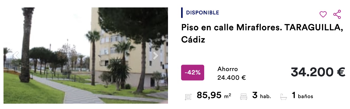 Piso de BBVA en Taraguilla, en Cádiz