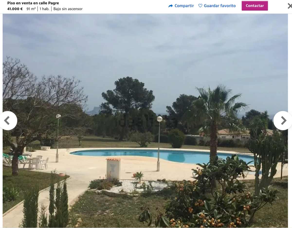 Piso en venta en La Nucia (Alicante) por un precio de 41.000 euros