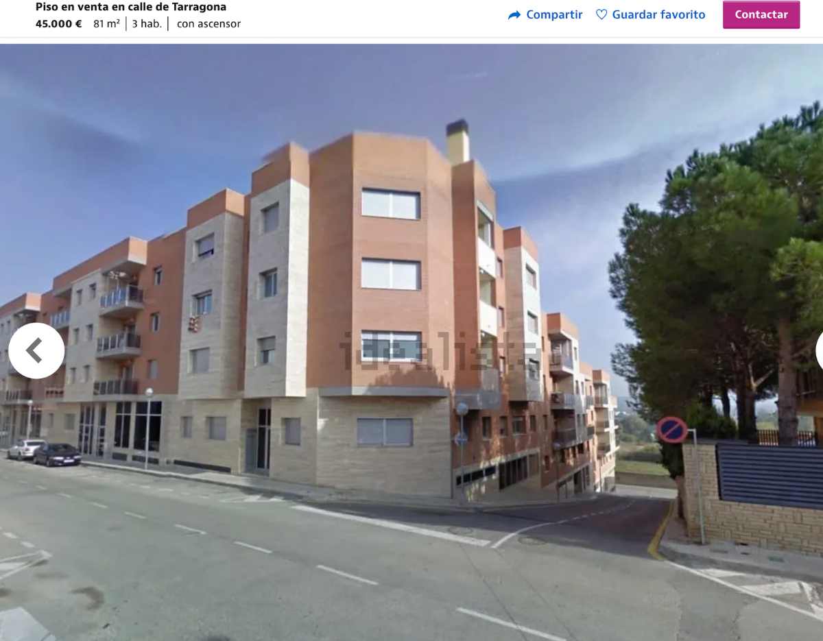 Piso en venta en Mora d’Ebre (Tarragona) por un precio de 45.000 euros