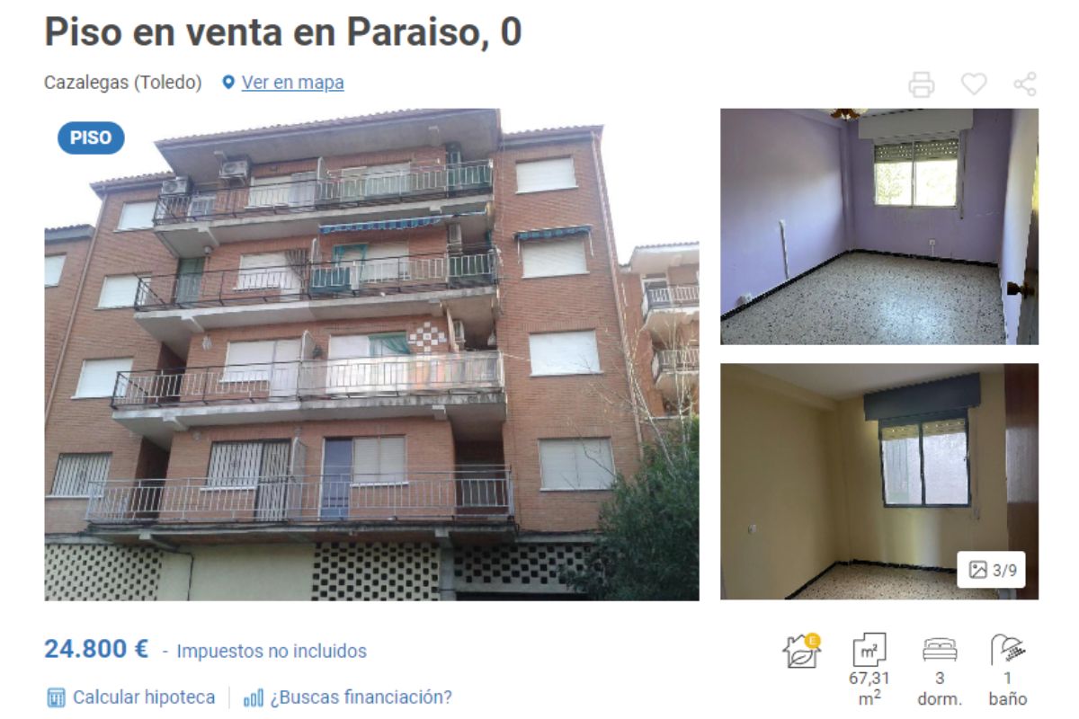 Piso en venta en Cazalegas por un precio de 24.800 euros 