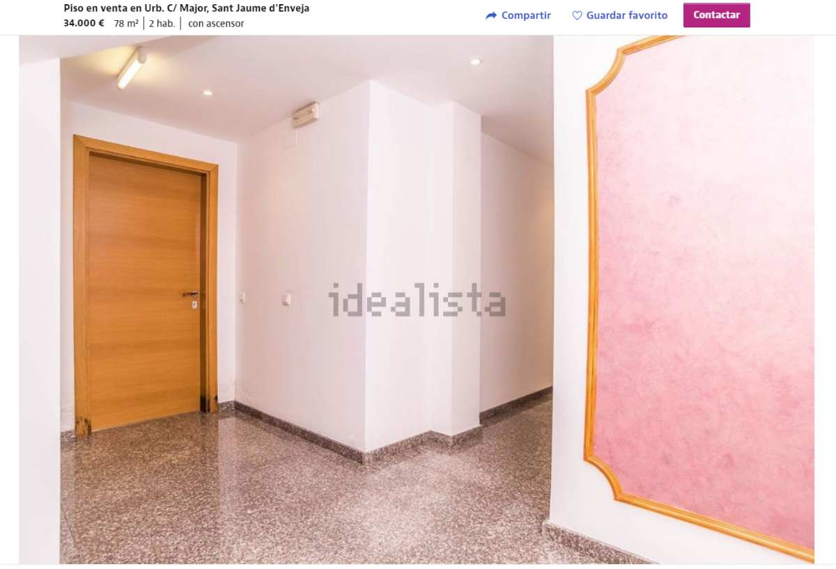Piso en venta en Montsià por un precio de 34.000 euros 