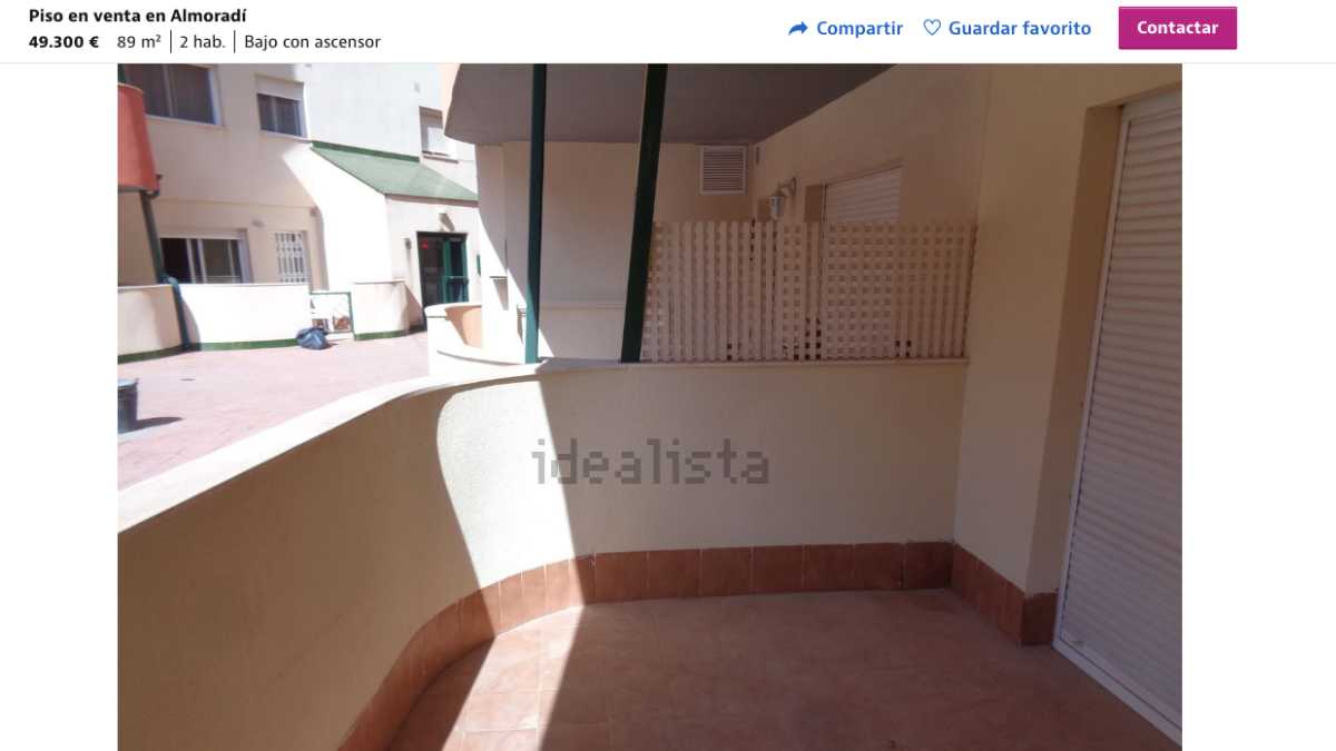 Piso en venta en Almoradí por un precio de 49.300 euros 