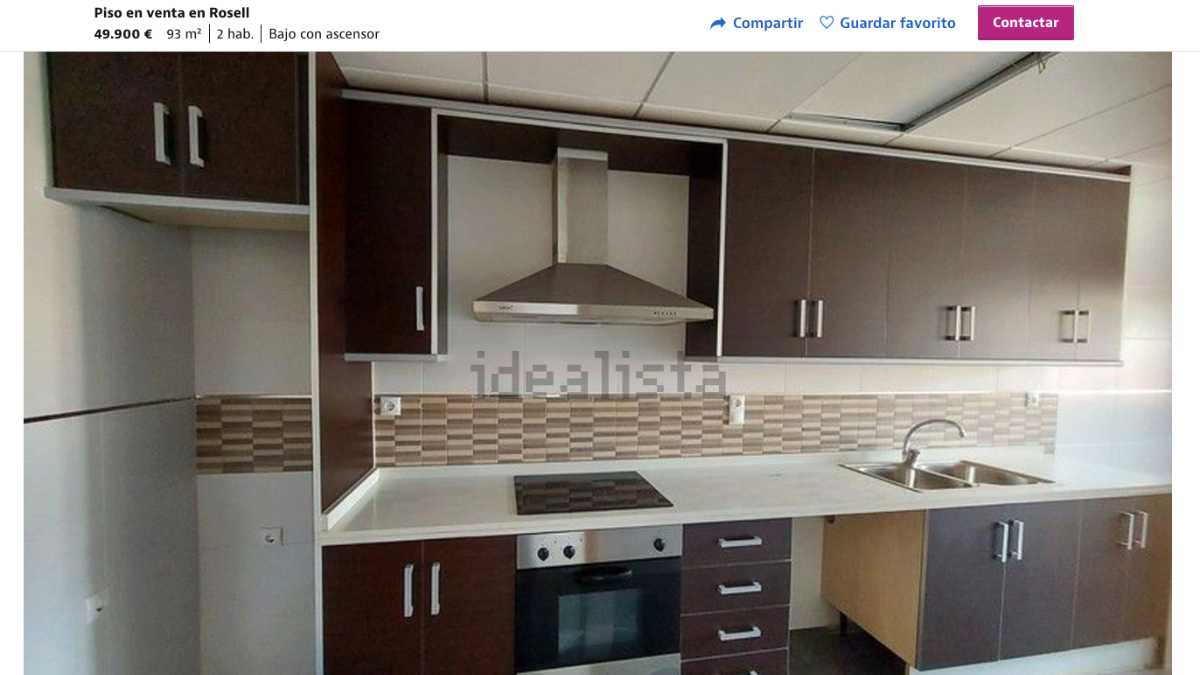 Piso en venta en Rosell, Castellón por un precio de 49.900 euros 