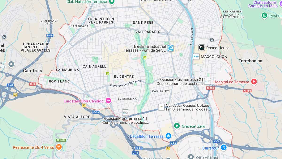 Ubicación de vivienda en terrassa | Google Maps