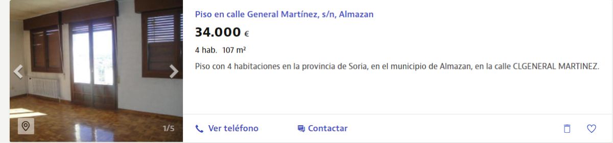 Piso en venta en Horcajo de Santiago por un precio de 29.000 euros