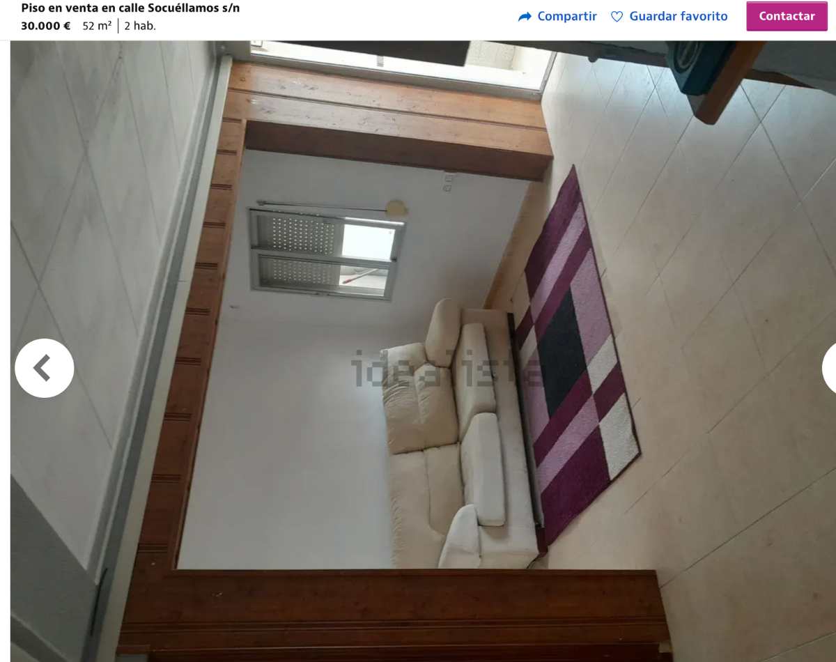 Piso en venta en Puertollano (Ciudad Real) por un precio de 30.000 euros