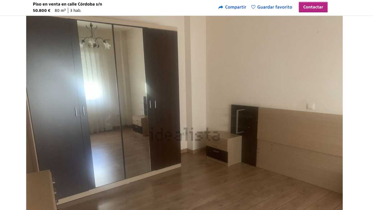 Piso en venta en Villarrubia de los Ojos por un precio de 50.800 euros