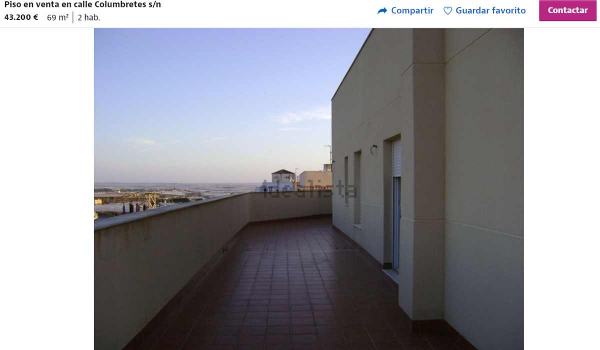 Piso en venta en El Ejido por un precio de 43.200 euros