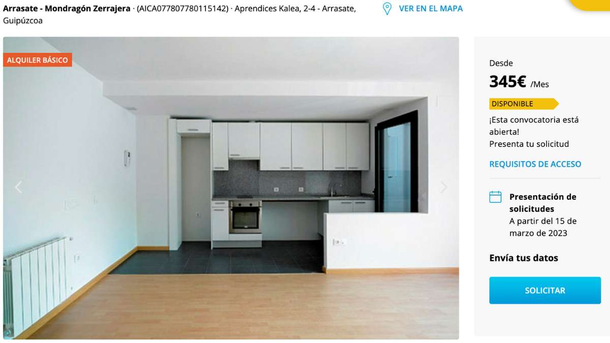 Piso en alquiler de CaixaBank por 345 euros